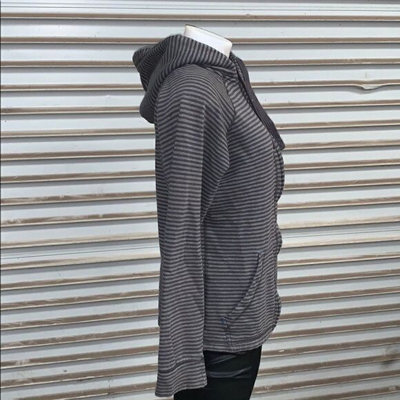 Prana stripped zip up hoodie with pockets - Picture 6 of 8